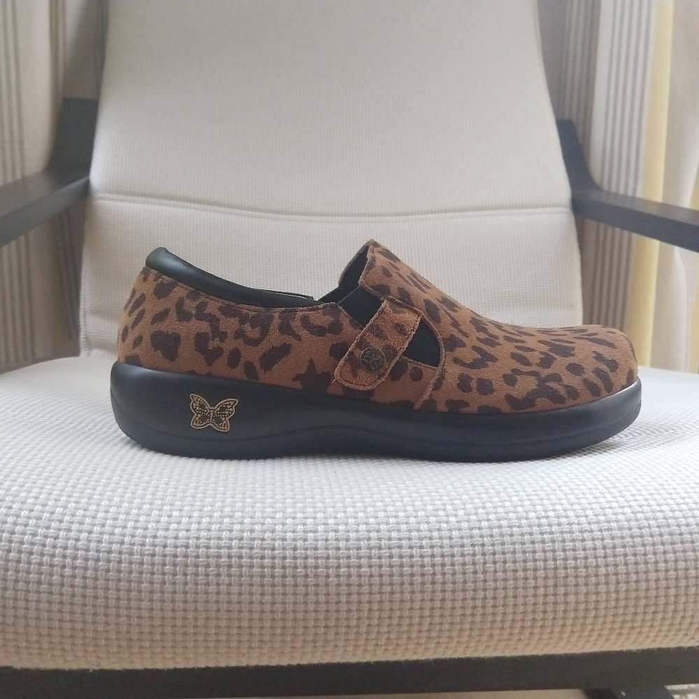 Alegria - Leopard Leather Clog size 40, new